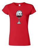Junior Too Cute To Drink Glass Of Red Wine Liquor Alcohol Novelty DT T-Shirt Tee