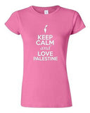 Junior Keep Calm And Love Palestine Country Patriotic Novelty T-Shirt Tee