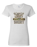 Ladies My Lucky Hunting Shirts Deer Hunt Camouflage Camo Funny DT T-Shirt Tee