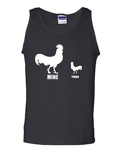 My Cock Your Cock Funny Humor Novelty Statement Graphics Adult Tank Top