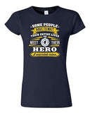 Junior Firefighter Rescue Hero I Married Mine Husband Funny Humor DT T-Shirt Tee