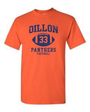 Dillon Football Retro Sports Novelty Adult DT T-Shirt Tee