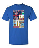 UK Icon Bridge London Flag Tanya Ramsey Artworks Art DT Adult T-Shirts Tee