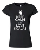 Junior Keep Calm And Love Koalas Bear Wildlife Animal Lover Humor T-Shirt Tee