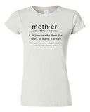 Junior Mother Definition Meaning Dictionary Mothers Day Funny DT T-Shirt Tee