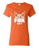 Ladies What Does the Fox Say Sound Music Song Party Swag Retro Cool T-Shirt Tee