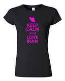 Junior Keep Calm And Love Iran Country Nation Patriotic Novelty T-Shirt Tee
