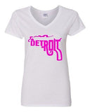 V-Neck Ladies Detroit Smoking Gun Philadelphia Rifle The Gang Smoke T-Shirt Tee
