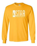 Long Sleeve Adult T-Shirt Star Labs Captain TV Laboratories Labs Logo Comics DT