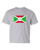 Burundi Country Flag Africa Kirundi Nation Patriotic DT Youth Kids T-Shirt Tee