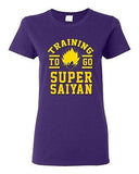 Ladies Training To Go Super Saiyan Gym Workout Anime Funny Parody DT T-Shirt Tee