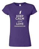 Junior Keep Calm And Love Madagascar Country Patriotic Novelty T-Shirt Tee