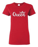 Ladies Queen Crown Couple Love Matching Relationship GF Funny DT T-Shirt Tee