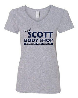 V-Neck Ladies Keith Scott One Tree Hill Body Shop North Carolina TV T-Shirt Tee