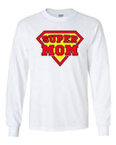 Long Sleeve Adult T-Shirt Super Mom Superhero Hero Mothers Day Gift Funny DT