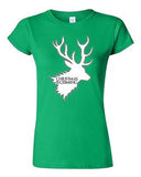 Junior Christmas Is Coming Reindeer Funny Holiday Xmas Humor DT T-Shirt Tee