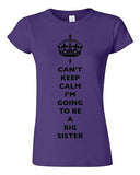 Junior I Can't Keep Calm I'm Going To Be A Big Sister Family DT T-Shirt Tee