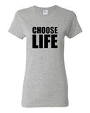 Ladies Choose Life Wham 80s Cool Retro Pro Life Survivor Moving On T-Shirt Tee