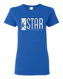 Ladies Star Labs Captain Laboratories TV Comics Labs Logo Parody DT T-Shirt Tee