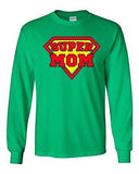 Long Sleeve Adult T-Shirt Super Mom Superhero Hero Mothers Day Gift Funny DT