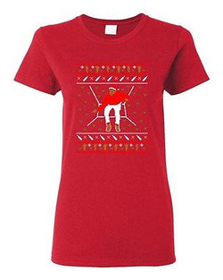 Ladies Bling Santa Sweater Music Cellphone Ugly Christmas Funny DT T-Shirt Tee