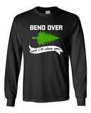 Long Sleeve Adult T-Shirt Bend Over I'll Show You TV Ugly Christmas Funny DT