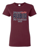 Ladies Marco Rubio For President 2016 Election Campaign Support DT T-Shirt Tee