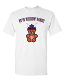 It's Teddy Time Minnesota Football Purple Sports Fan Adult DT T-Shirt Tee