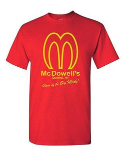 McDowell's Restaurant Queens NY Funny Parody Movie Novelty Adult DT T-Shirt Tee