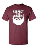 Adult Respect The Beard Funny Humor Sports Basketball Game Parody T-Shirt Tee