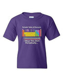 Periodic Table Of Elements Science Chemistry Funny DT Youth Kids T-Shirt Tee