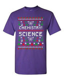 Chemistry Science Ugly Christmas Xmas Elements Funny Humor DT Adult T-Shirt Tee