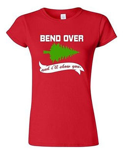 Junior Bend Over I'll Show You Vacation TV Ugly Christmas Funny DT T-Shirt Tee