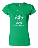 Junior Keep Calm And Love Cape Verde Country Patriotic Novelty T-Shirt Tee