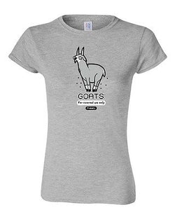 Junior Randy Otter Goats Billy Animals Funny Cute Arts Portray DT T-Shirt Tee