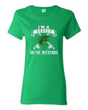 Ladies I'm A Hooker On The Weekends Fishing Fish Girl Funny Humor DT T-Shirt Tee