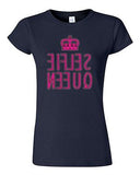 Junior Selfie Queen Crown Pink Reverse Selfy Camera Funny Humor DT T-Shirt Tee