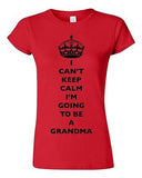 Junior I Can't Keep Calm I'm Going To Be A Grandma Family Funny DT T-Shirt Tee