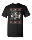 Bling Dance Telephone Music Song Ugly Christmas Funny Humor DT Adult T-Shirt Tee