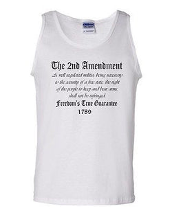 The 2nd Second Amendment Novelty Statement Graphics Adult Tank Top