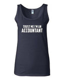 Junior Trust Me I'm An Accountant Novelty Statement Graphics Tank Top