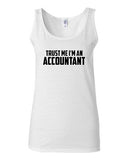 Junior Trust Me I'm An Accountant Novelty Statement Graphics Tank Top