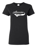 Ladies Awesome Since 1966 With Tail Happy Birthday Gift Funny DT T-Shirt Tee