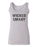 Junior Wicked Smaht Genius Novelty Statement Sleeveless Graphics Tank Top