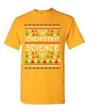 Chemistry Science Ugly Christmas Xmas Elements Funny Humor DT Adult T-Shirt Tee