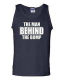 The Man Behind The Bump Novelty Statement Graphics Adult Tank Top