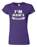 Junior I'm Mom's Favorite Daughter Christmas Gift Funny Humor DT T-Shirt Tee
