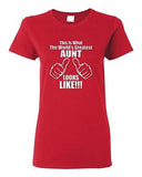 Ladies This Is What The World's Greatest Aunt Auntie Gift Novelty T-Shirt Tee