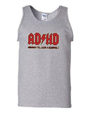 ADHD Highway To.... Hey Look A Squirrel Funny Parody Novelty Adult Tank Top