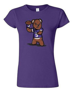 Junior Teddy Bear Quarterback Sports Minnesota Football Funny Fan DT T-Shirt Tee